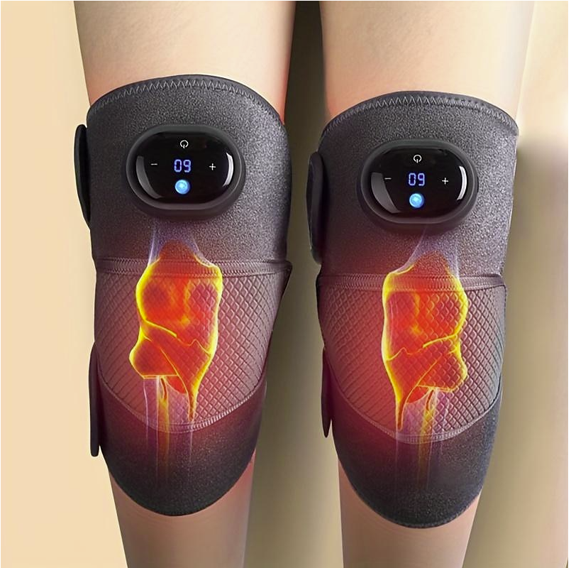 Физиотерапевтический электрический массажер для суставов с подогревом Fever knee massager D102 (колено, - фото 3 - id-p216372942