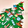 Елочка из фетра с новогодними игрушками липучками Merry Christmas, подвесная, 93 х 65 см Декор С, фото 3
