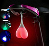 Силиконовый задний велосипедный фонарь Silicon light Бубенцы MIX, фото 5