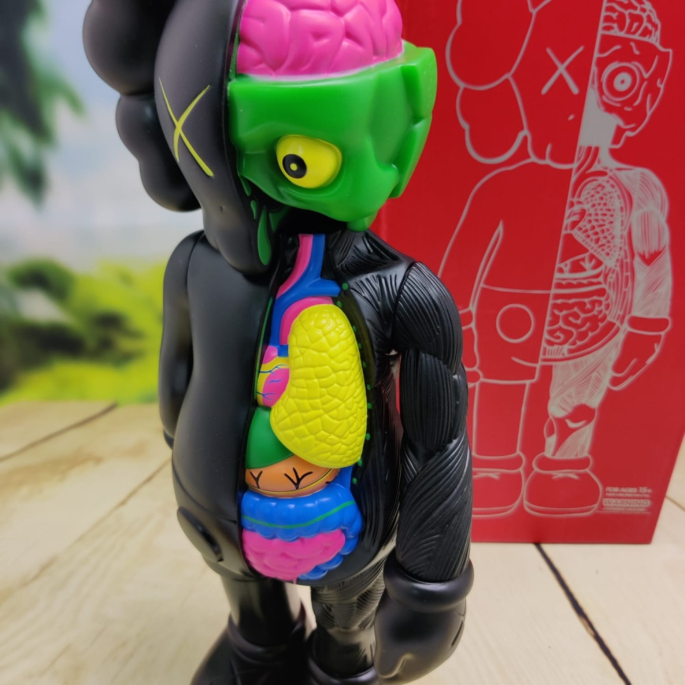 Kaws Dissected Black Игрушка 40 см - фото 3 - id-p216375012