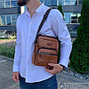 Классическая мужская сумка-мессенджер Bolo LingShi (плечевой ремень, ручка для переноски), фото 8