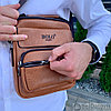 Классическая мужская сумка-мессенджер Bolo LingShi (плечевой ремень, ручка для переноски), фото 10