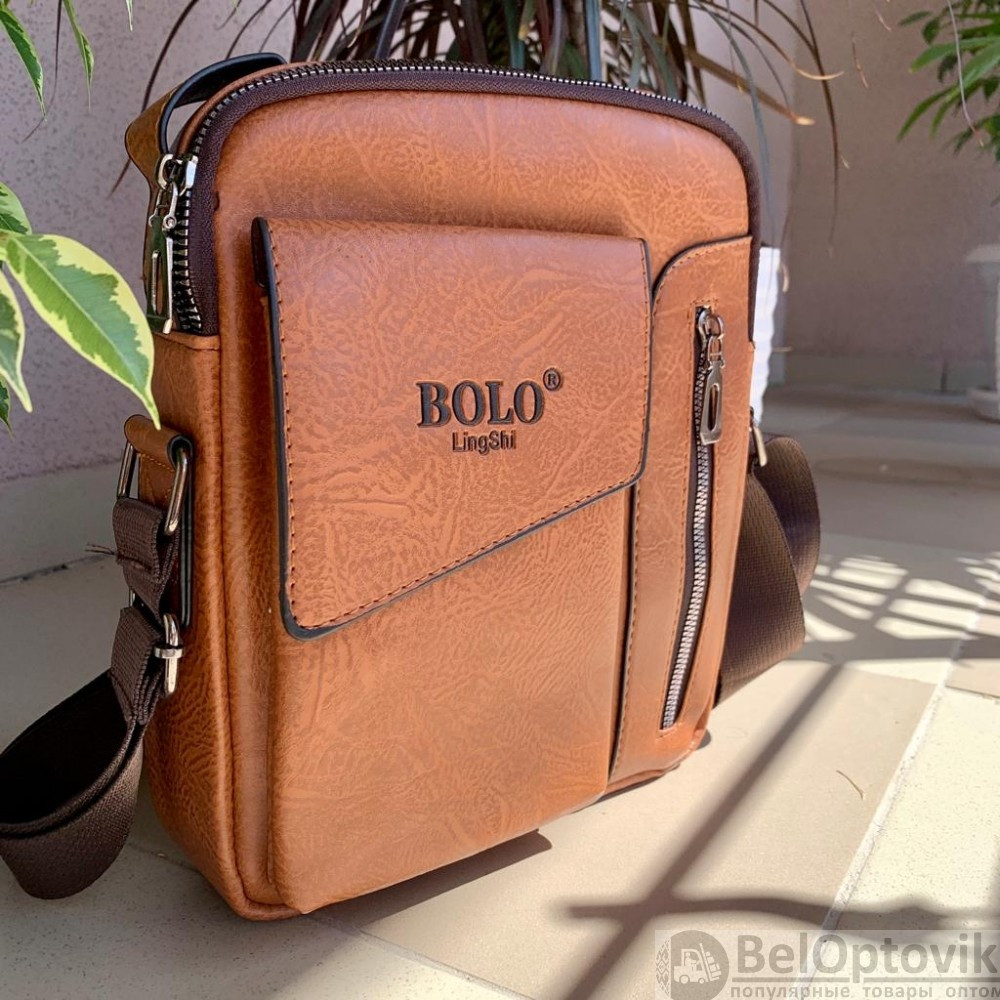 Мужская сумка-мессенджер через плечо Bolo LingShi (отделение для смартфона) - фото 5 - id-p216373769