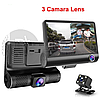 Видеорегистратор с тремя видеокамерами Video CarDVR Full HD 1080P (день,ночь), фото 9