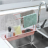 Органайзер для раковины Kitchen Organizer (мыло, губки, салфетки) Кухонная подвесная полка держатель., фото 10
