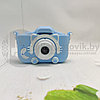(VIP качество) Детский фотоаппарат Childrens Fun Camera Моя первая селфи камера 2 Голубой смайлик, фото 3