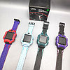Часы детские Smart Watch Kids Baby Watch Q88 / Умные часы для детей Фиолетовый корпус - черный ремешок, фото 3