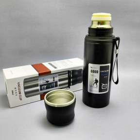 Термос вакуумный 800 мл. Vacuum Cup из нержавеющей стали, чашка, клапан - фото 1 - id-p216373033