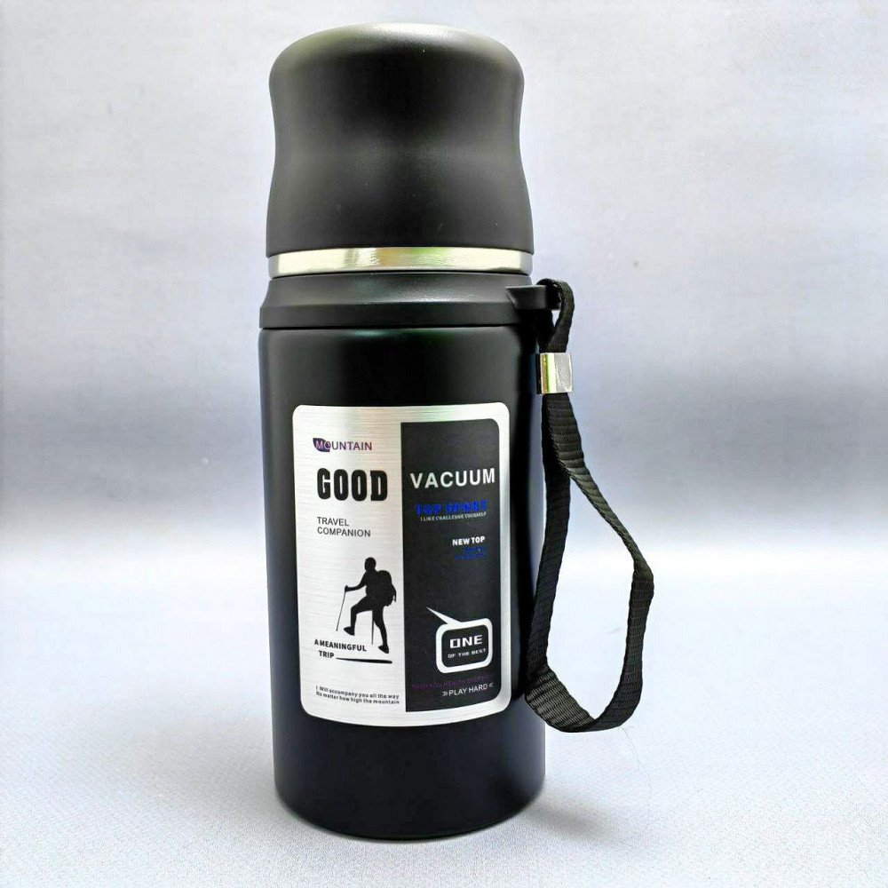 Термос вакуумный 600 мл. Vacuum Cup из нержавеющей стали, чашка, клапан - фото 6 - id-p216373034