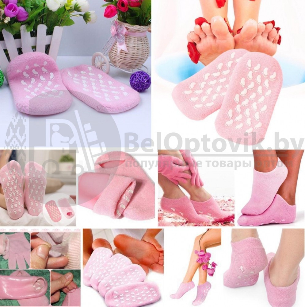 -50 скидка Гелевые увлажняющие Spa носочки Gel Socks Moisturizing Цвет Mix - фото 4 - id-p216375110