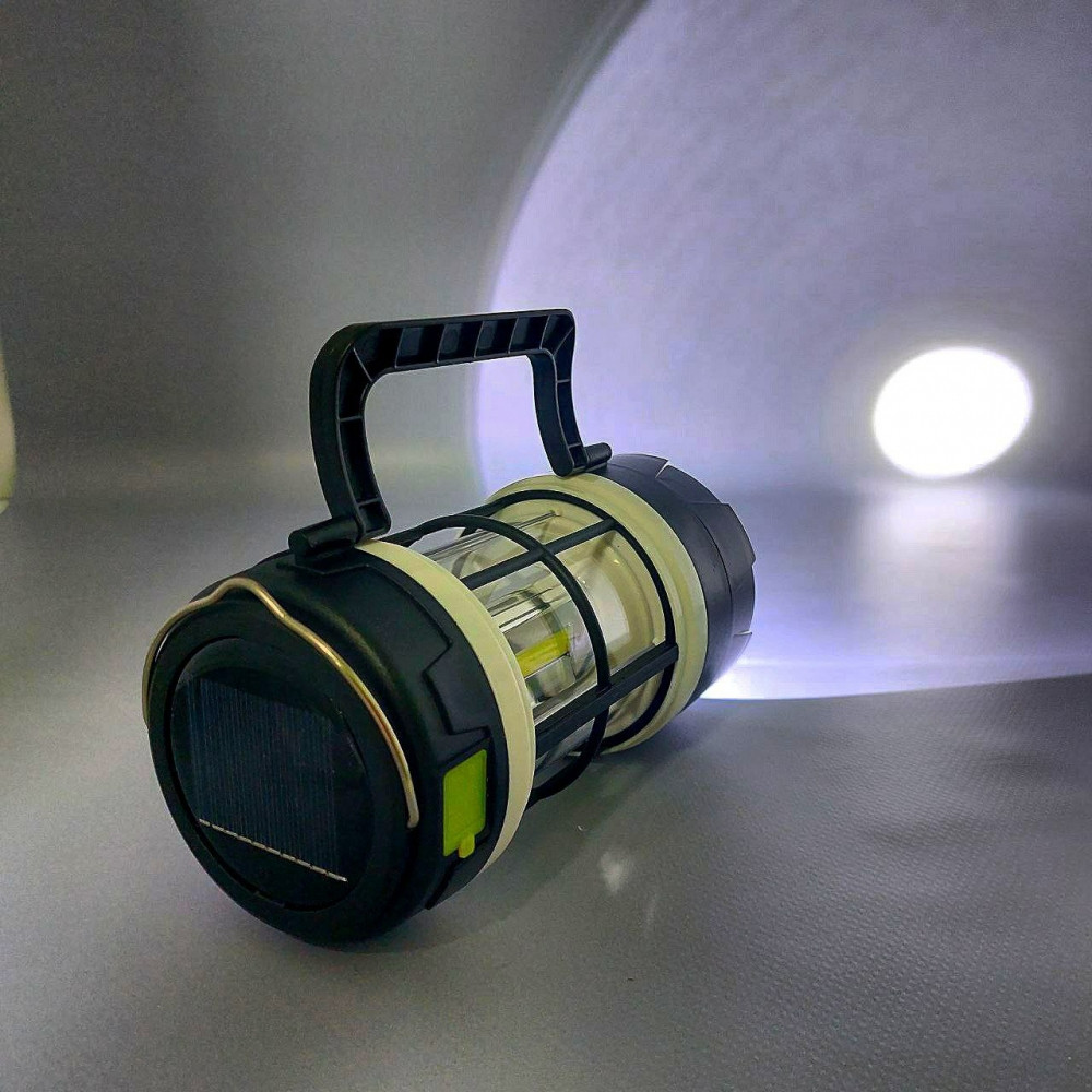 Кемпинговый фонарь-лампа Camping lantern F 910B (зарядка USB и солнечные батареи, 5 режимов работы, функция - фото 5 - id-p216373048