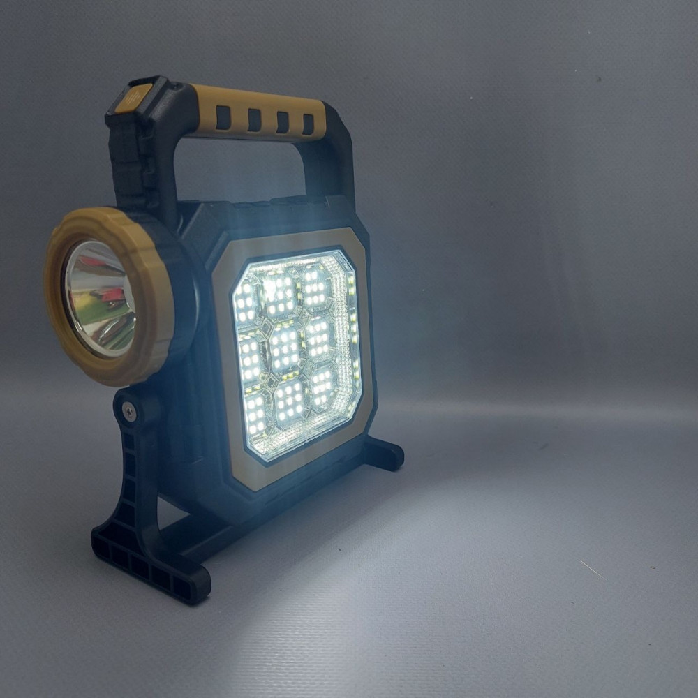 Многофункциональный портативный кемпинговый фонарь Solar multi- light source charging lamp (73 светодиода, - фото 3 - id-p216373071