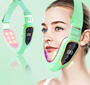 Электрический массажёр для лица V-Face Facial massage instrument V80 (12 режимов интенсивности) Мятный - фото 1 - id-p216373897