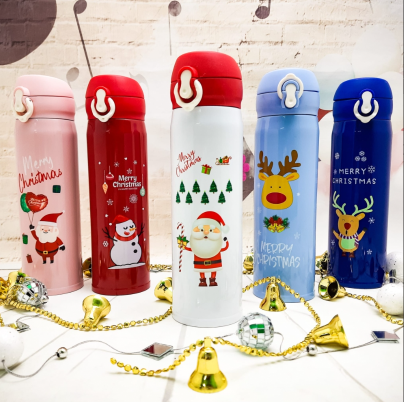 Уценка Термокружка Merry Christ, 500 ml / Термос праздничный Синяя Олененок - фото 10 - id-p216373089