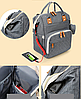 Модный многофункциональный рюкзак с термоотделом, USB и кошелечком Mommys Urban для мамы и ребенка /, фото 6