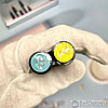 Набор водостойких подводок для глаз Langmanni Eyeliner and Wing Stamp со штампом, 5 цветов, фото 4