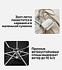 Мини - зонт карманный полуавтомат, 2 сложения, купол 95 см, 6 спиц, UPF 50 / Защита от солнца и дождя  Желтый, фото 5