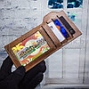NEW Baellerry Business  Мужское портмоне S6703 (7 отделений, на молнии, с ручкой) Светло-коричневое, фото 2