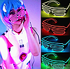 Светодиодные очки EL Wire для вечеринок с подсветкой (три режима подсветки) Желтые, фото 2