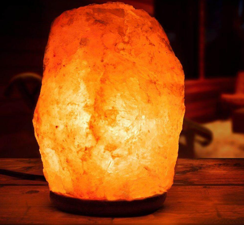 Соляная лампа - ночник из гималайской соли Crystal Salt Lamp / Соляная лампа 2-3 кг. с выключателем - фото 10 - id-p216373181