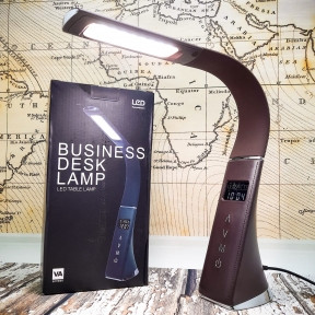Настольная Бизнес Лампа с LCD-дисплеем Business Desk lamp Led (календарь, часы, будильник, термометр, 3 режима - фото 1 - id-p216374064