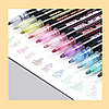 Набор цветных блестящих контурных маркеров/ фломастеров Outline Pen двойная линия Магия мерцающего серебра. 12, фото 7