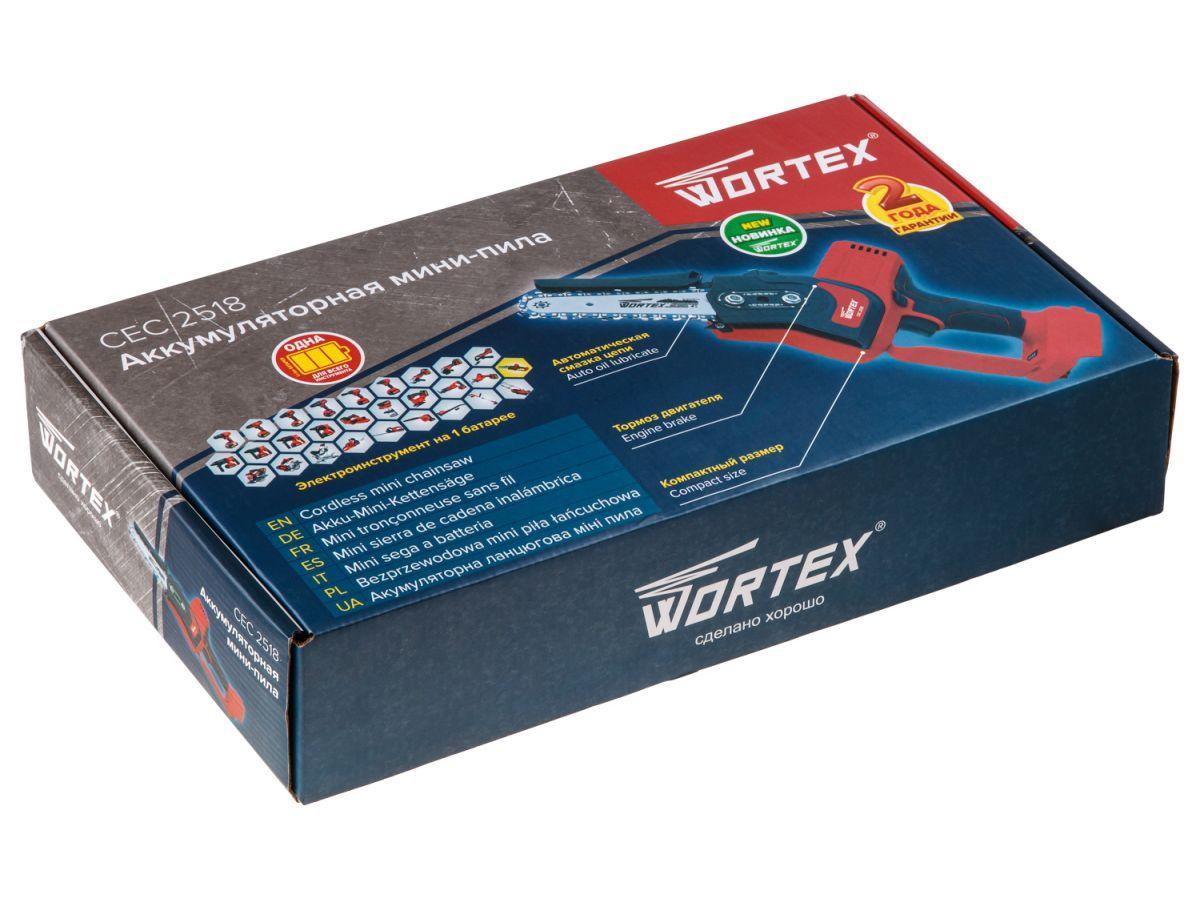 Аккум. мини-пила WORTEX CEC 2518 ALL1 в кор. ALL1 SOLO (18В, БЕЗ АКБ, шина 10 см, 1/4") (0323166) - фото 6 - id-p216375550