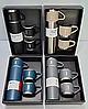 Термос с тремя кружками Vacuum set / Подарочный набор с вакуумной изоляцией / 500 мл. Персиковый, фото 7