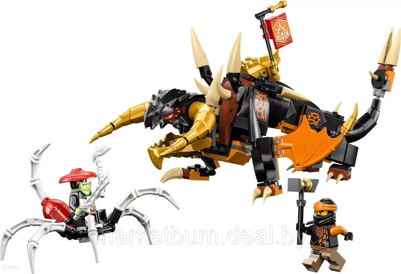 Конструктор LEGO Ninjago 71782, Земляной дракон Коула EVO - фото 3 - id-p216375538