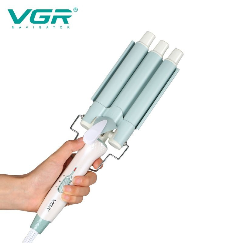 Стайлер для волос VGR v-595 Professional (Плойка трехволновая) - фото 5 - id-p216375687