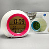 Часы - будильник с подсветкой Color ChangeGlowing LED (время, календарь, будильник, термометр) Зеленый, фото 7