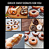 Аппарат для выпечки мини-пончиков Donut Maker KC-TTQ-1 на 7 форм, 1200W, фото 6