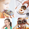 Аппарат для выпечки мини-пончиков Donut Maker KC-TTQ-1 на 7 форм, 1200W, фото 8