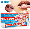 Восстанавливающий бальзам для губ Sumifun Cheilitis 20 гр. / Крем антибактериальный для лечения простуды, фото 5