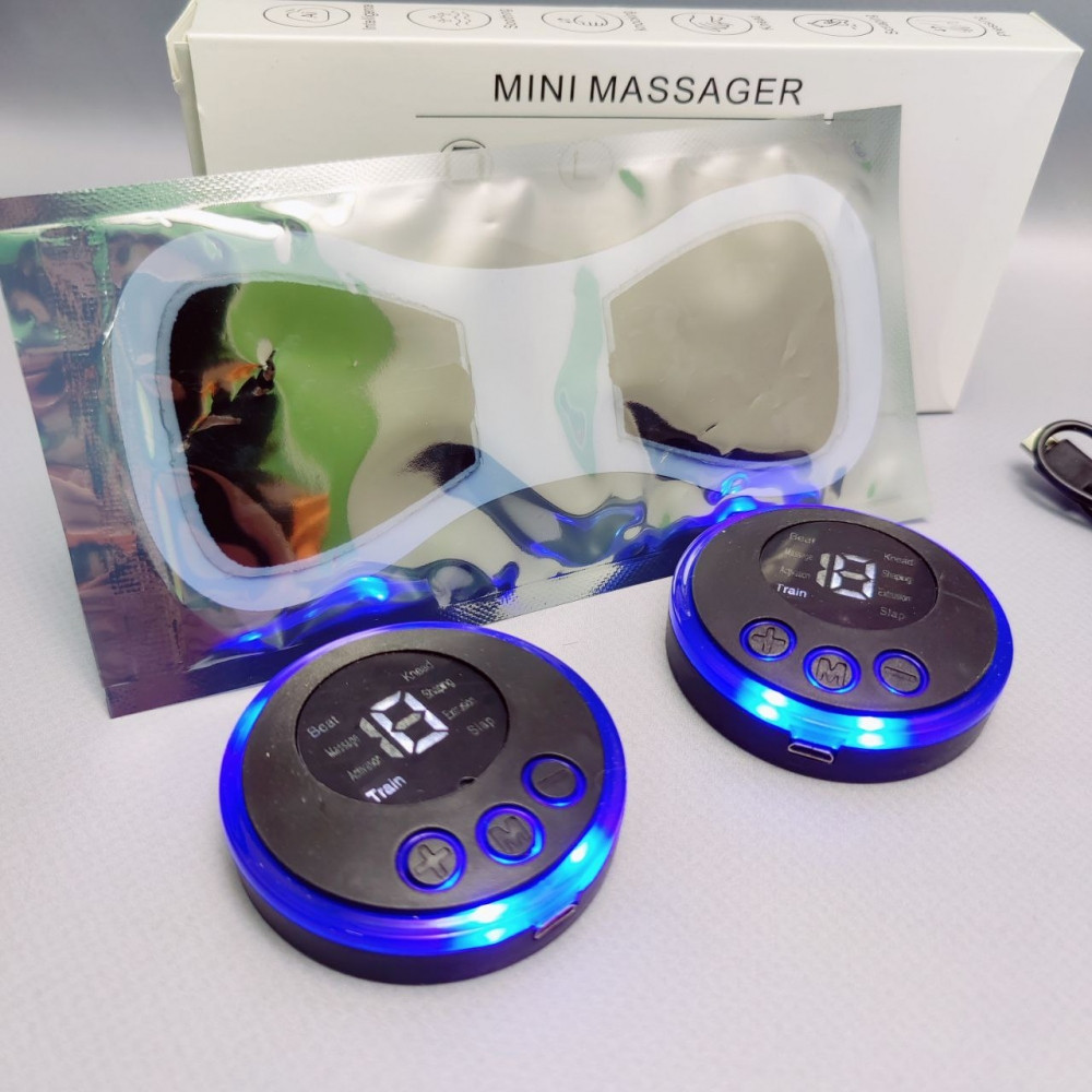 Массажер миостимулятор - лимфодренажный электрический для тела Mini Massager EMS (8 видов массажа, 19 уровней - фото 5 - id-p216373423
