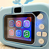 Детский цифровой мини фотоаппарат Childrens fun Camera (экран 2 дюйма, фото, видео, 5 встроенных игр) Розовый, фото 7