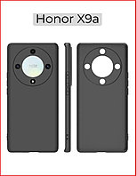 Чехол-накладка для Huawei Honor X9A (силикон) черный с защитой камеры