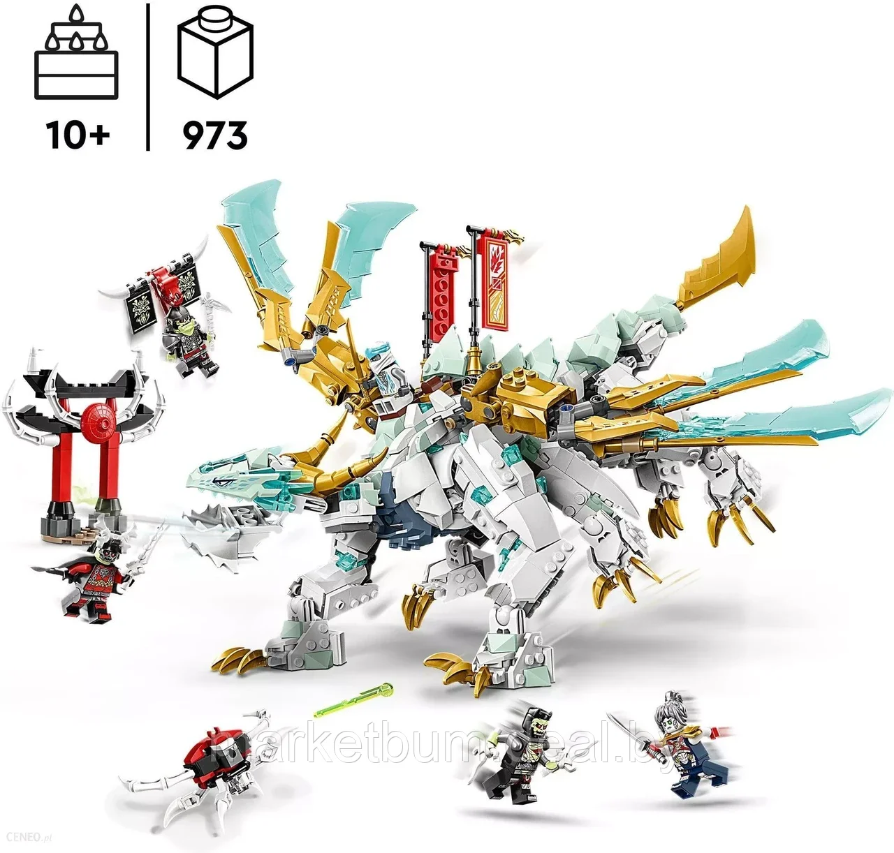 Конструктор LEGO NINJAGO 71786, Ледяной дракон Зейна - фото 2 - id-p216376062