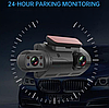 Видеорегистратор Vehicle BlackBOX DVR Dual Lens A68 с тремя камерами для автомобиля (фронт и салон камера, фото 3