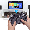 Беспроводная USB клавиатура джойстик с тачпадом для TV Mini Keyboard (клавиатура на русском и английском, фото 3