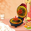 Мини - вафельница для венских и бельгийских вафель  Mini Maker WAFFLE 350W Красный, фото 5