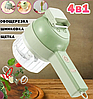 Многофункциональный ручной чоппер для измельчения овощей и зелени FOOD CHOPPER 4 в 1 (блендер,овощерезка,, фото 2