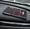 Противоскользящий коврик - держатель в автомобиль / подставка для телефона Черно - красный, фото 5