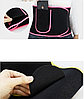 Пояс для похудения c кармашком для смартфона Best Gird для мужчин и женщин Черный с розовым, фото 4