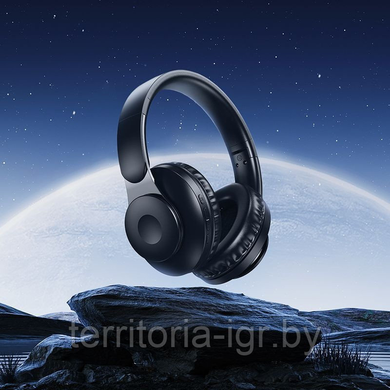 Беспроводная Bluetooth-гарнитура c микрофоном W45 синий Hoco - фото 4 - id-p216376198