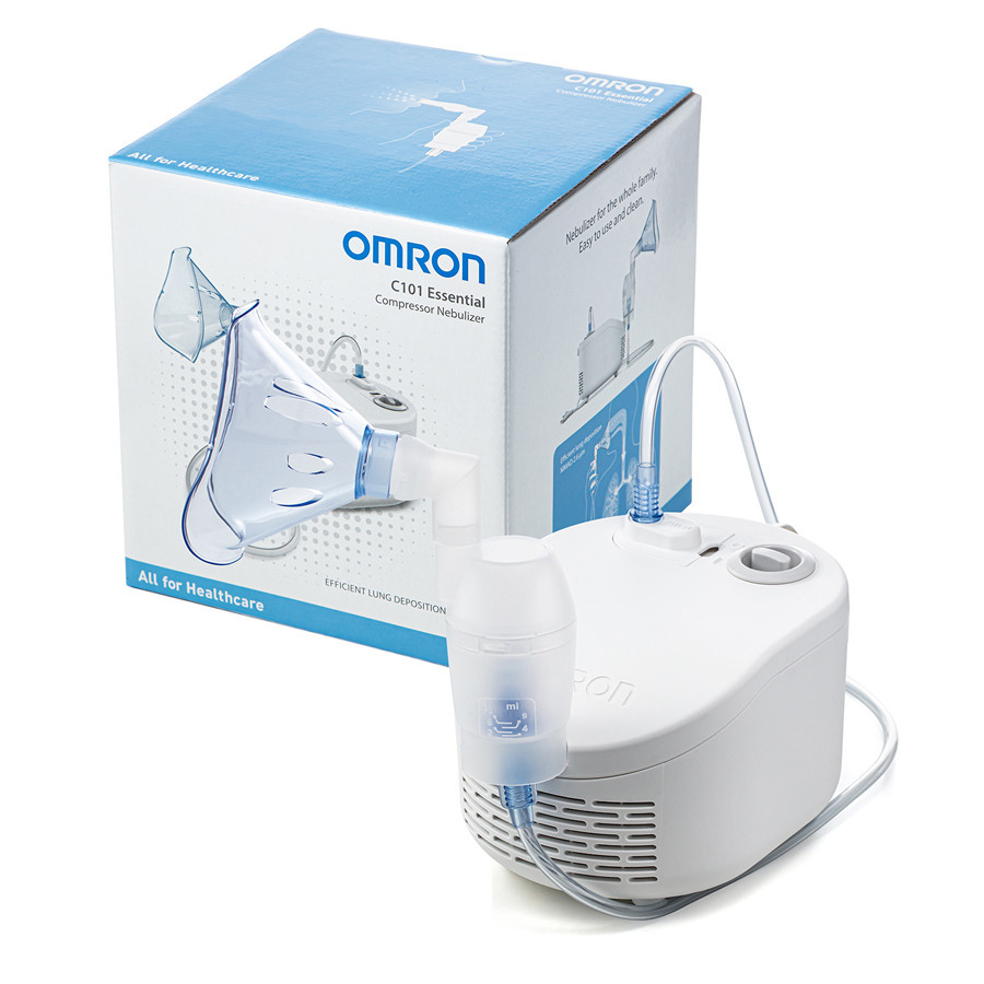 Компрессорный аэрозольный ингалятор (небулайзер) Omron/Омрон C101 Essential (NE-C101-E)