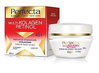 Дневной и ночной крем для лица Perfecta Multi-Collagen Retinol "Сокращение морщин и разглаживание 40+", 50 мл