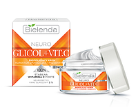 Отшелушивающий ночной крем Bielenda Neuro Glicol+Vit.C от морщин, 50 мл