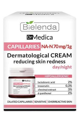Крем для лица Bielenda Dr Medica Capillary Skin уменьшающий покраснения дневной\ночной, 50 мл - фото 1 - id-p216376486