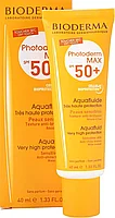 Аквафлюид для лица Bioderma "Photoderm Max SPF 50+ Aquafluide", 40 мл